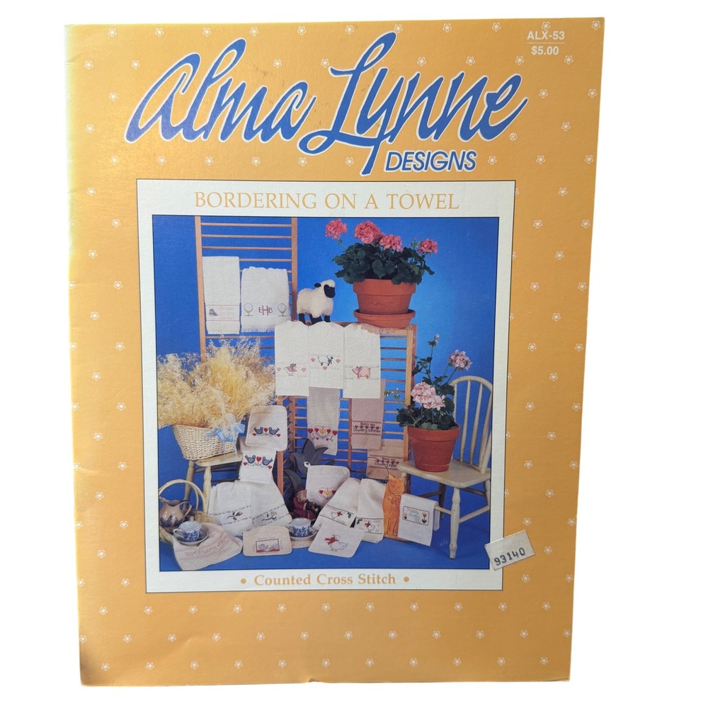 Alma Lynne Designs Bordering on a Towel Counted Cross Stitch‎ Leaflet ALX-53